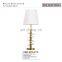 Modern Design K9 Crystal Golden Metal Glass Wafer Buffet Table Lamps For Interior Lighting