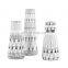 Nordic Modern Luxury Black Line and White Decal Decorative Pot Large Ceramic Vase Set for Home Decoration