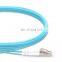 3mm PVC 10ft duplex multifiber OM3 lc pc apc fiber optic patch cord lc om3 duplex patch cord