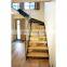 CBMMART spiral staircase steel step ladder wooden stairs with handle