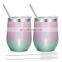 stainless steel 12 oz egg shape wine beer tumbler cups print