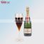 BPA free party cup custom wine glass wholesale 4oz plastic black champagne flutes
