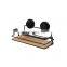 Bamboo Spice Rack Organizer Rack Bathroom Corner Metal Rack Shelf