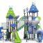 kids outdoor large slide and swing playground equipment for kids play fu