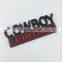Customized Zinc Alloy Metal Chrome Enamel Paint Gelatin Sponge Car Emblem