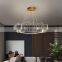 Northern European Acrylic Leaf Chandelier New Design Ceiling Gold Pendant Lamp