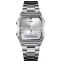 New arrival couple wristwatch Skmei1612 dual time stainless steel 50m waterproof minimalist quartz watches