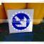 Highway traffic safety IP65 seamless aluminum solar powered led safety signs