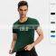 Custom Logo Man Training Wear Men's Gym Fitness T-shirts Quick Dring High Stretch Outdoor Running Clothes