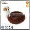 soft polyester plush round bed
