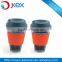 Plastic Silicone Coffee Cup With Lid