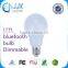 factory price E27 AL+PC 7W LED bluetooth bulb