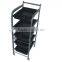 Beiqi Professional Plastic Hair Salon Trolley With Bowls Made in Guangzhou