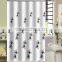 Hot Sale Lusury Design 100% polyester shower curtain for hotel, family, waterproof bath curtain