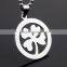 Stainless steel four leaf clover pendants necklace