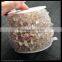 LFD-008C ~ Wholesale Gold Plated Wire Wrapped Freeform Natural Quartz Chips Chains Gemstone Beaded Chain Jewelry Making