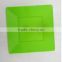 Popular 10" color melamine unbreakable bright green square shape diner plates