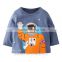 2015 clock image print Autumn And Spring Baby Girls T Shirt Kids Long Sleeve Tops Children Clothings