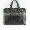 2016 cowhide carteras mujeres black genuine leather men's briefcase Custom laptop bag unique used briefcase  china