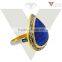 925 Sterling Silver Lapis Gemstone Ring Wholesale Natural Lapis Gemstone Ring Women Ring Jewelry