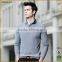 Presley oem wholesale custom cotton light blue long sleeve mens polo shirt