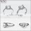 china wholesale market titanium silver 316l stainless steel rings cheap stock lot titanium ring