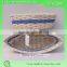 fancy boat shaped wicker gift basket