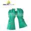 Chlorinate good chemical resistant nitrile safety gloves