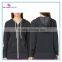 100% cotton french terry womens zip up hoodie