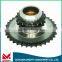 10B-1-2-3 15t roller chain triplex roller chain plate wheels sprocket 5/8*3/8