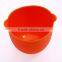 eco-friendly different size food grade silicone mixing bowl