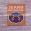 High quality custom jeans clothing woven label