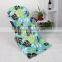 Cotton Velour Printed Should Belt Swimming Towel Bag With Leaf Design
