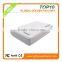 White Four Batteries Wallet portable powerbank with 8000mAH-10400mAh