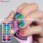 Free Sample Wave Patterned Glitter Nail Sticker