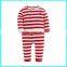 Wholesale long sleeve child sleepwear organic cotton sleepwear girls pajama sets