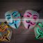 EL WIRE Halloween Masquerade Face Mask / EL WIRE Christmas Mask / Vendetta el wire mask