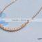 Long curved bar necklace delicate gold tube necklace dainty layered gold filled jewelry