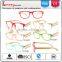 Wooden temple new design colorful oval round frame cheap reading glasses