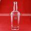 Manufacturer's special frosted whiskey bottles transparent rum bottles bowling shape 750ml bottles