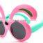 Wholesale funny promotional cheap plastic animal rabbit shape children/child/baby/kids foliding sunglasses eyeglass eyewear