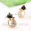 Hot Sell women Fashion Earrings Fashion jewelry Lovely Rinestone Cat Earrings stud earring