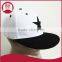 applique star on the snapback cap / flat bill hip hop cap / 6 panel snapback cap