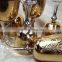 one set 7pcs or 12pcs pure gold quartz crystal singing Grail bowl with handle or stand