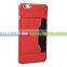 Stand function credit card leather case for iPhone 6 / 6s