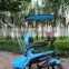 2016 New luxury metal frame children tricycle with canopy/baby tricycle with 4 in 1/cheap kid's tricycle with safeguard