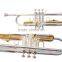 YTRU-301518 CUPID Professional Cheap Double color gold silver Trumpet