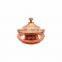 Steel Copper Mughlai handi With Lid serving Dish Platter Restaurant Ware Hotel Home No.1