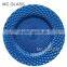 Wholesale Tableware Elegant Events and Party Decorative Gold Glass Wedding Charger Plate