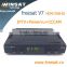 cheap mini DVB-S2 1080p full hd free to air digital satellite receiver freesat V7 iptv set top box support cccam cline powervu